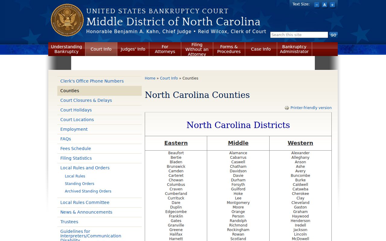 Davidson County court case records federal bankruptcy venue information