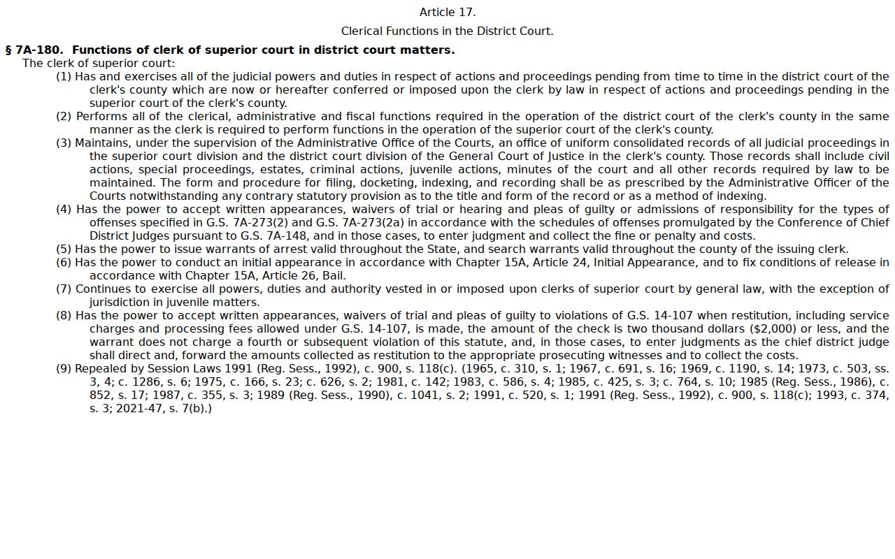 Davidson County docket search Clerk consolidated-records statute