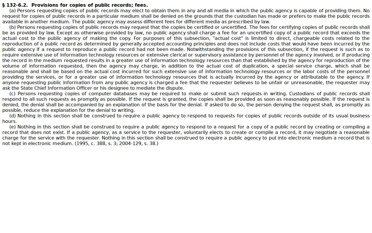 Davidson County docket search public-record copy statute