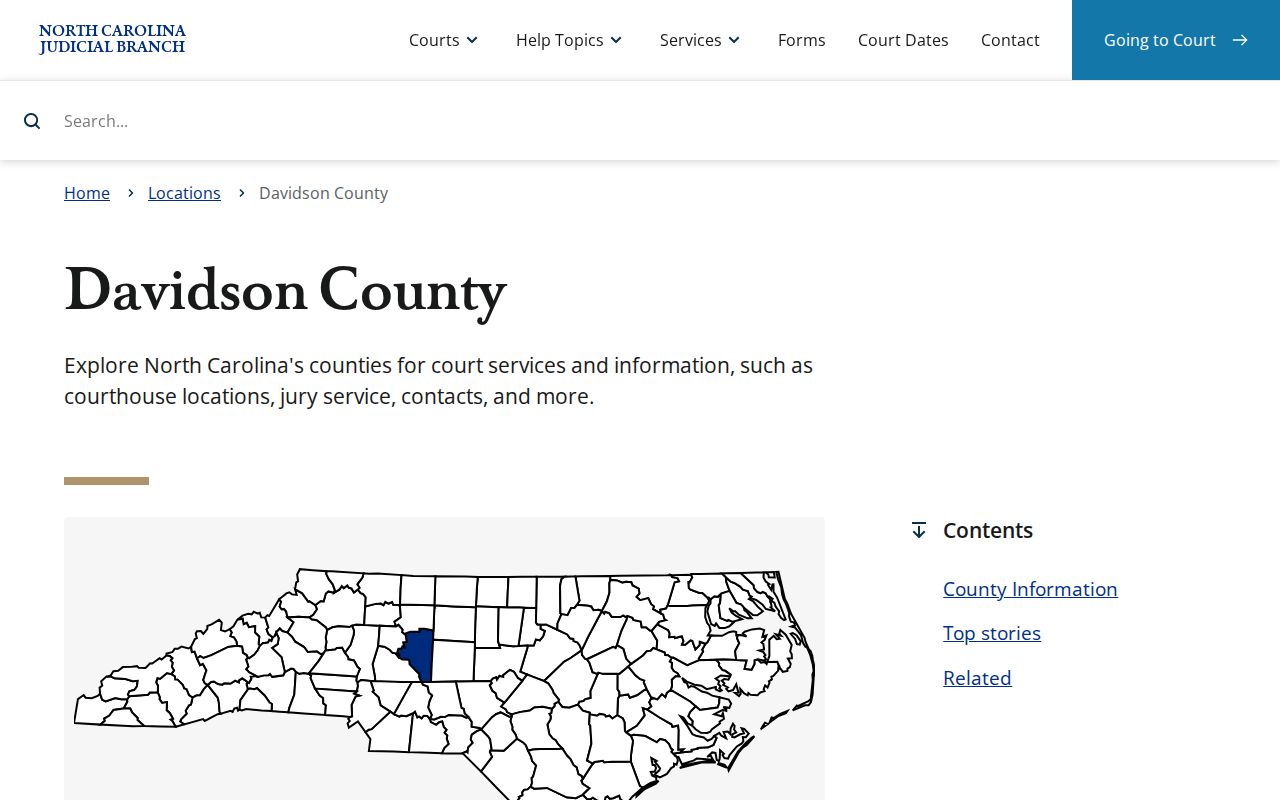 Davidson County court docket judicial branch and calendar access