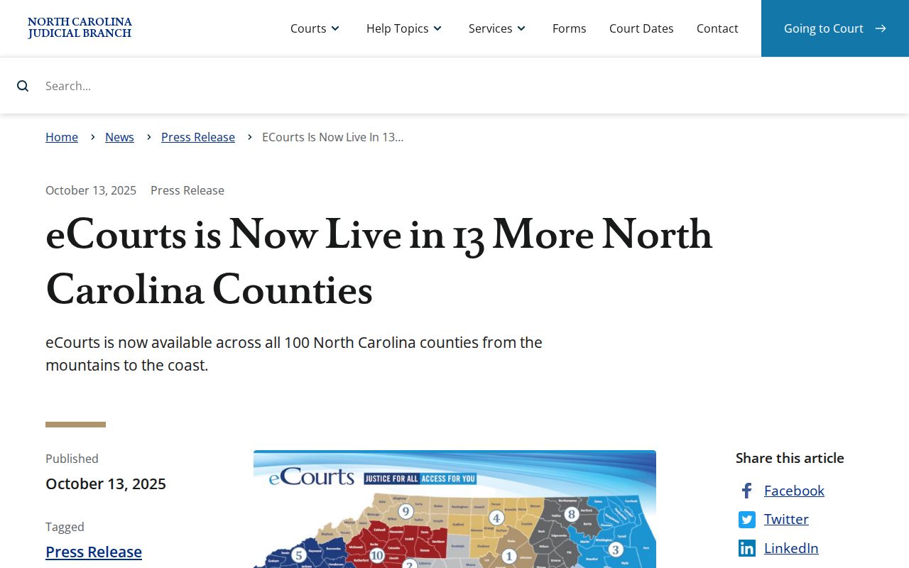 Davidson County court docket eCourts go-live announcement