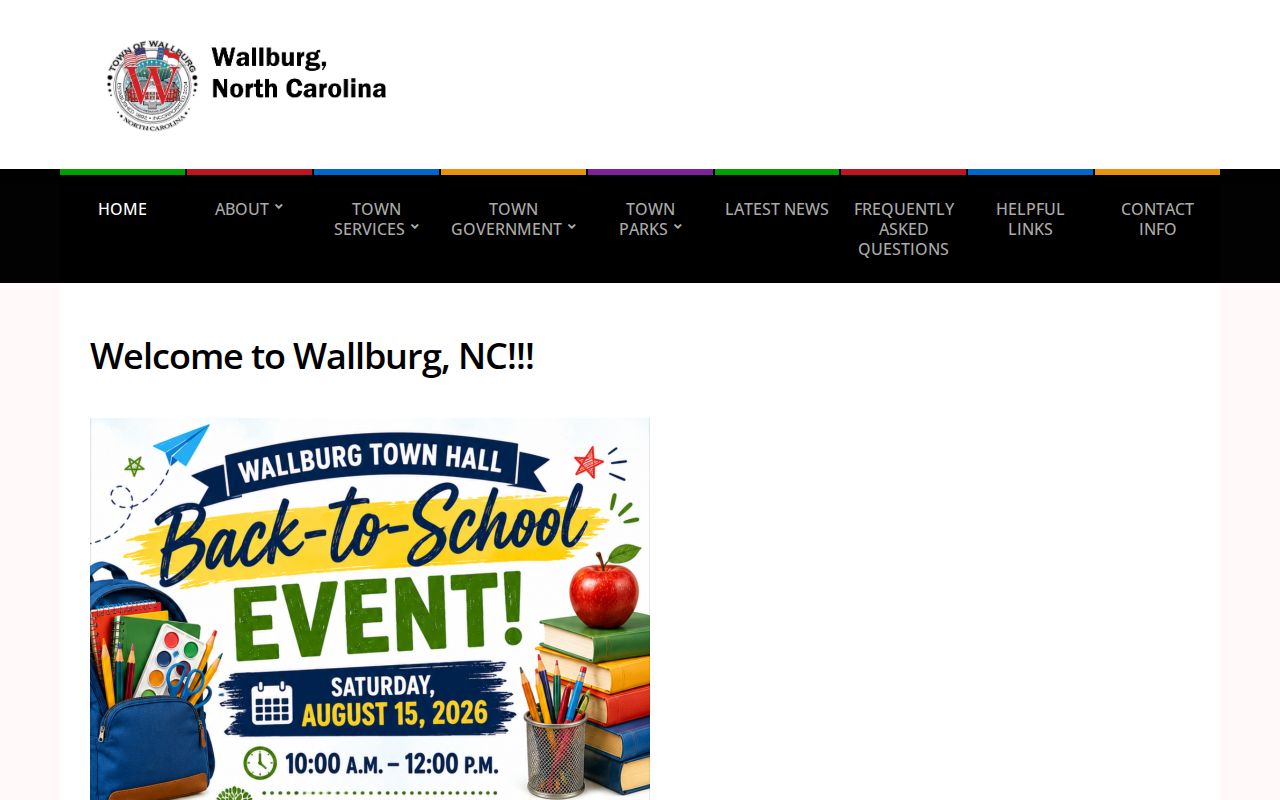 Wallburg court records town government context in Davidson County